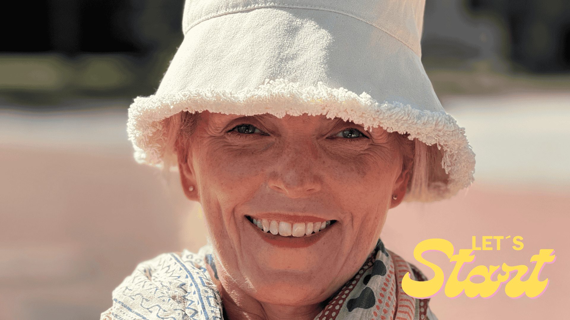 Das Bild zeigt Nina Boyke mit dem Hinweis "Let´s start"